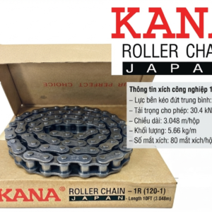 Xích KANA 120 đơn, xích thép 120 đơn 1 dãy, xích đơn 120.