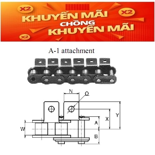Roller Chain with Attachment 2