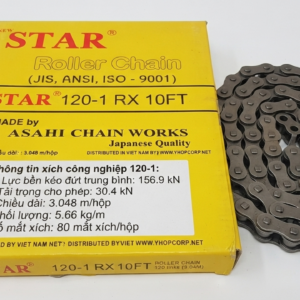 Sên STAR 120 đơn, sên thép 120 đơn 1 dãy, sên đơn 120.