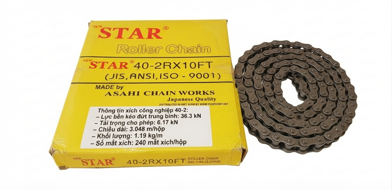 Sên STAR 40 đôi, sên thép 40 đôi 2 dãy, sên đôi 40.