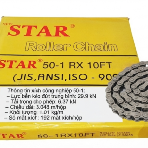 Sên STAR 50 đơn, sên thép 50 đơn 1 dãy, sên đơn 50.