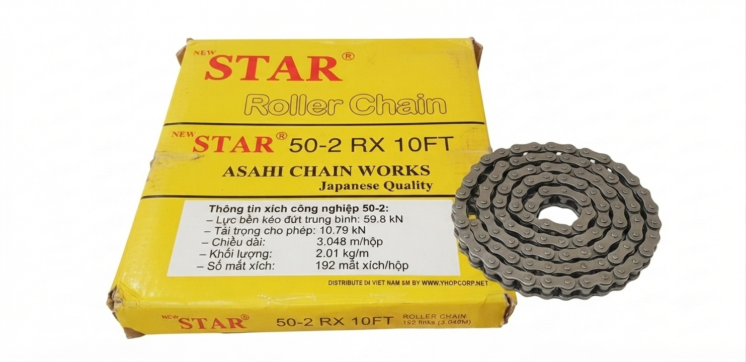 Sên STAR 50 đôi, sên thép 50 đôi 2 dãy, sên đôi 50.